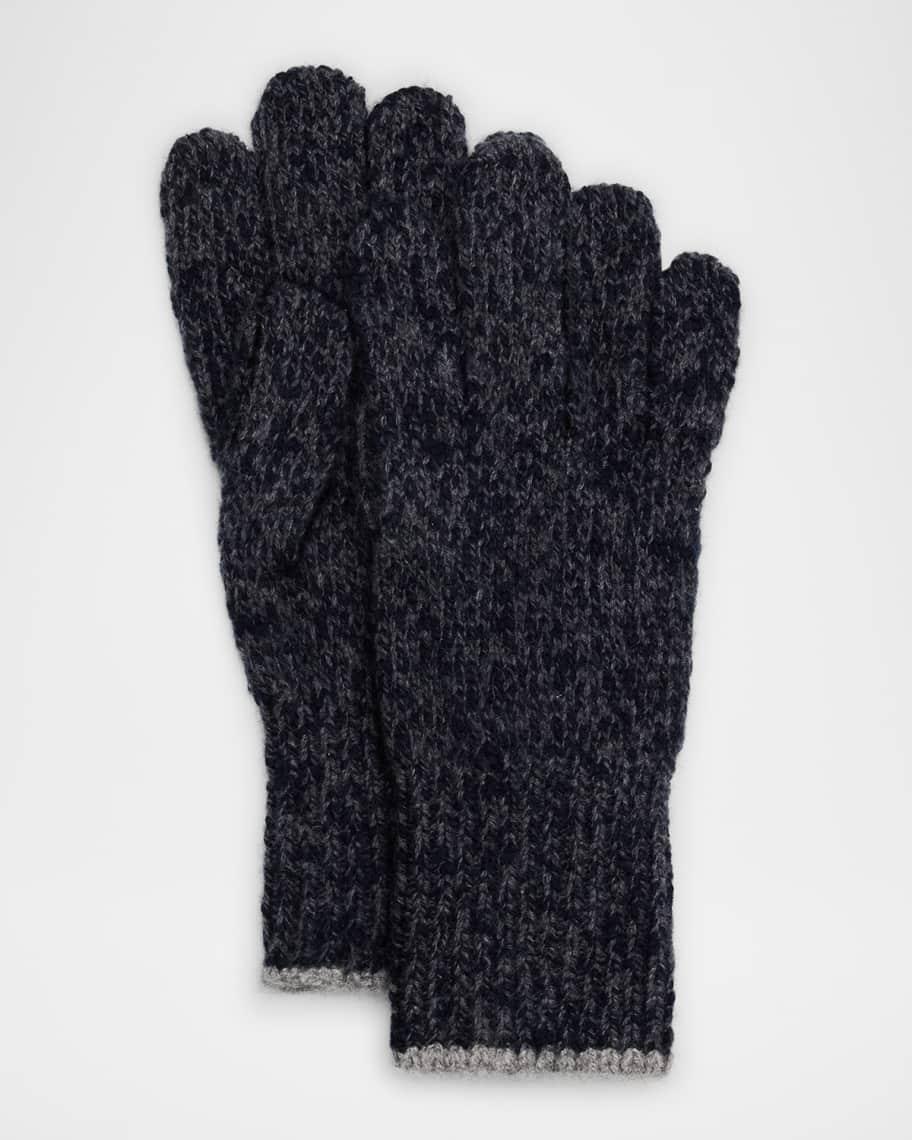 Men's Wool and Cashmere Knit Gloves Product Image