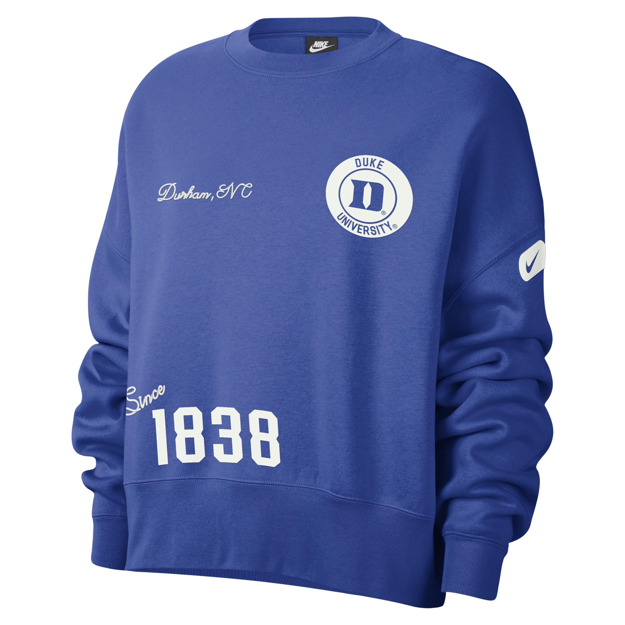 Duke Nike Women's College Crew-Neck Sweatshirt Product Image