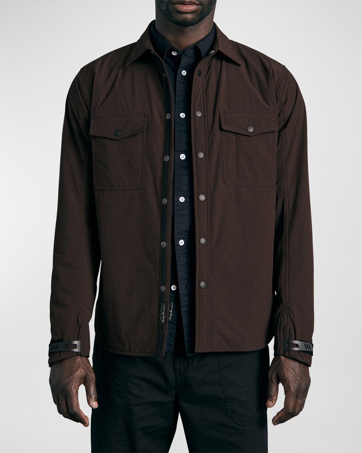 Mens Filled Nylon Engineered Shirt Jacket Product Image