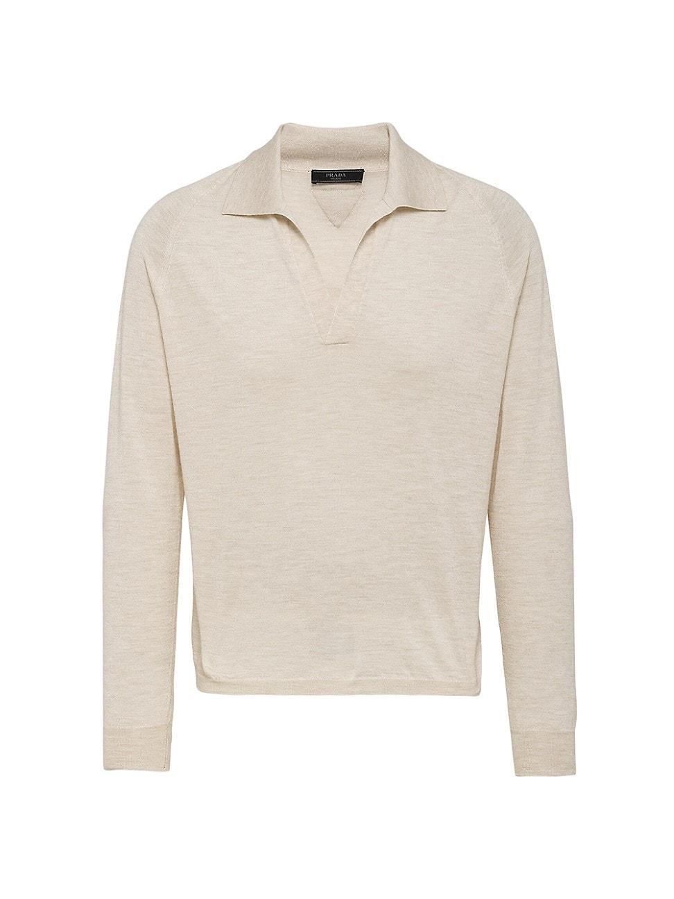 Mens Cashmere Polo Shirt Product Image