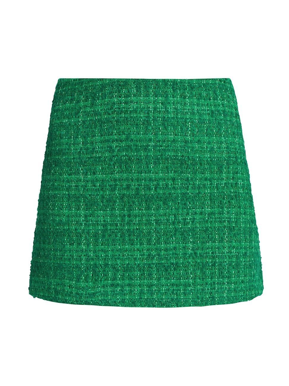 Womens Riley Tweed A-Line Miniskirt Product Image