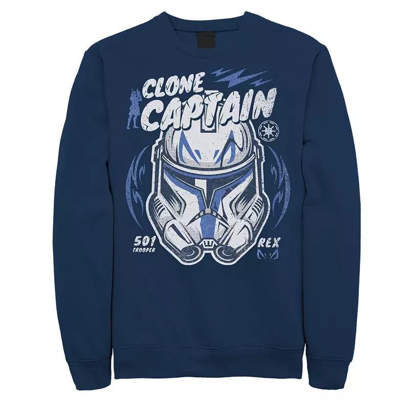 Mens Star Wars Clone Captain Head Shot Portrait Sweatshirt Product Image