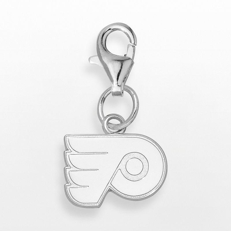 LogoArt Philadelphia Flyers Sterling Silver Logo Charm, Womens Product Image