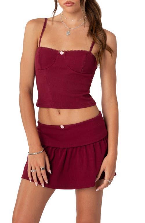 EDIKTED Kalina Bustier Crop Camisole Product Image