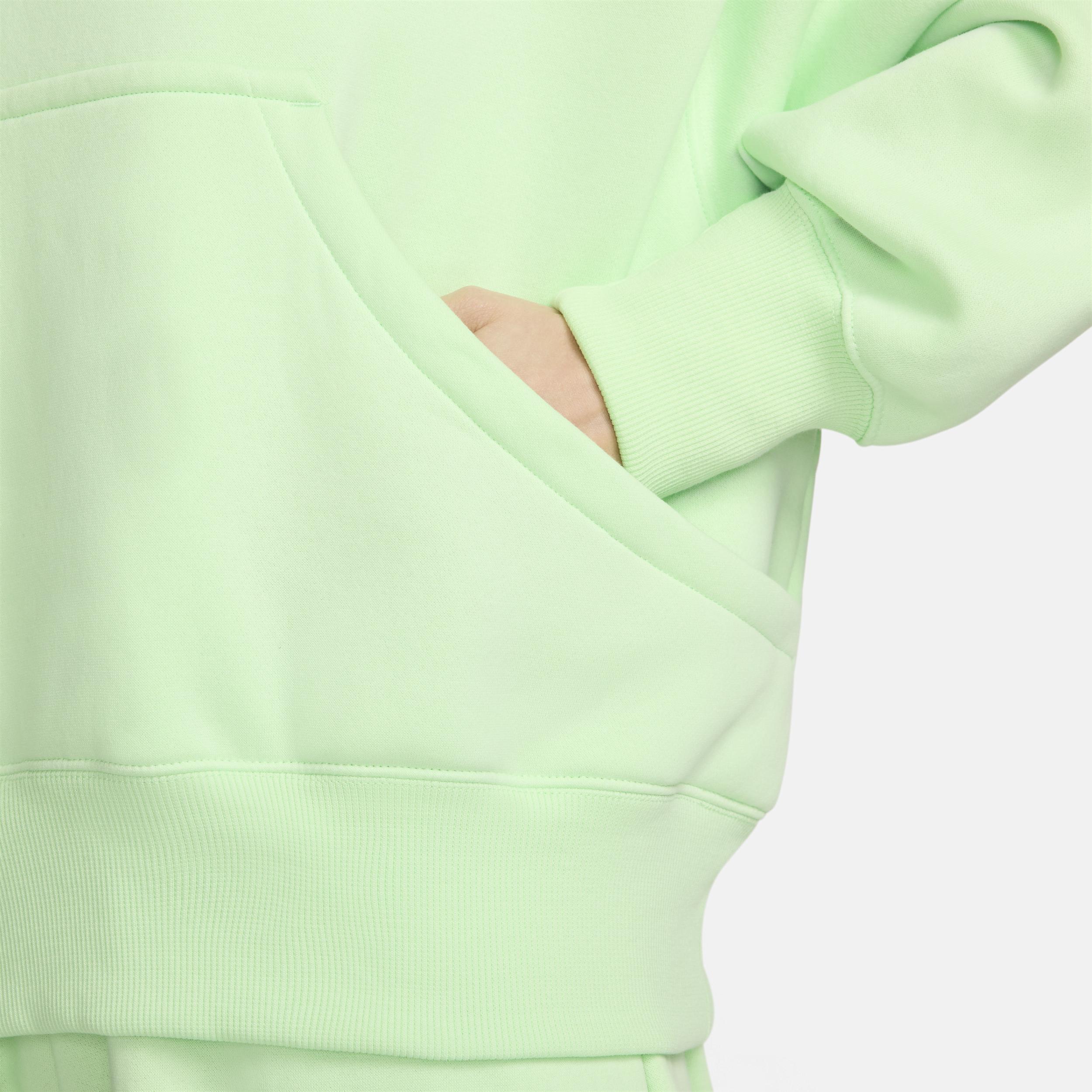 Nike Womens Nike PHNX Fleece OS Pullover Hoodie - Womens Vapor Green/Sail Product Image