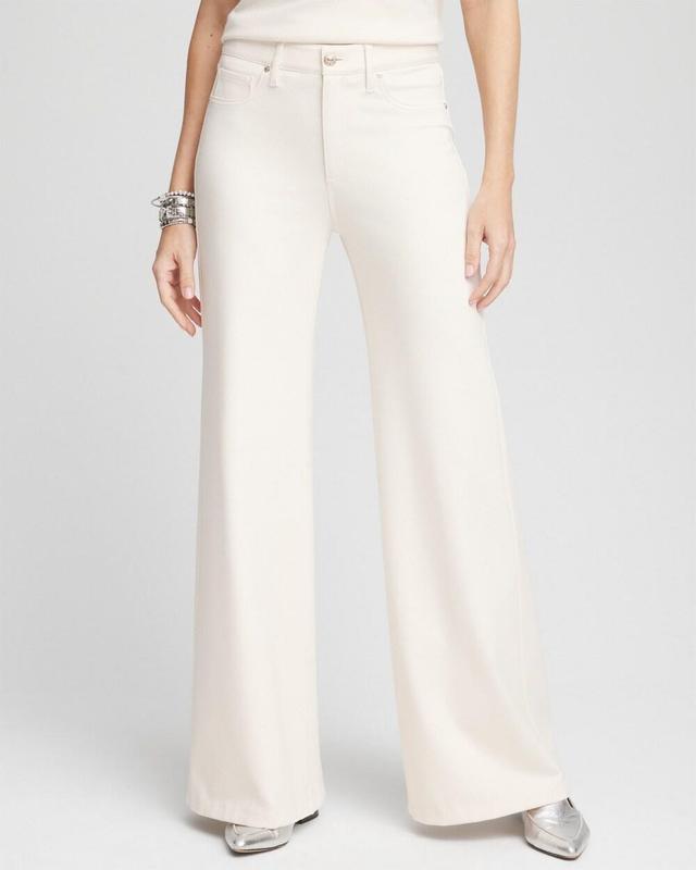 High Rise Wide Leg Ponte Pants Product Image