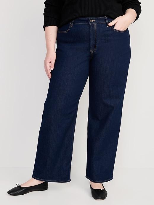 High-Waisted Wow Wide-Leg Jeans Product Image