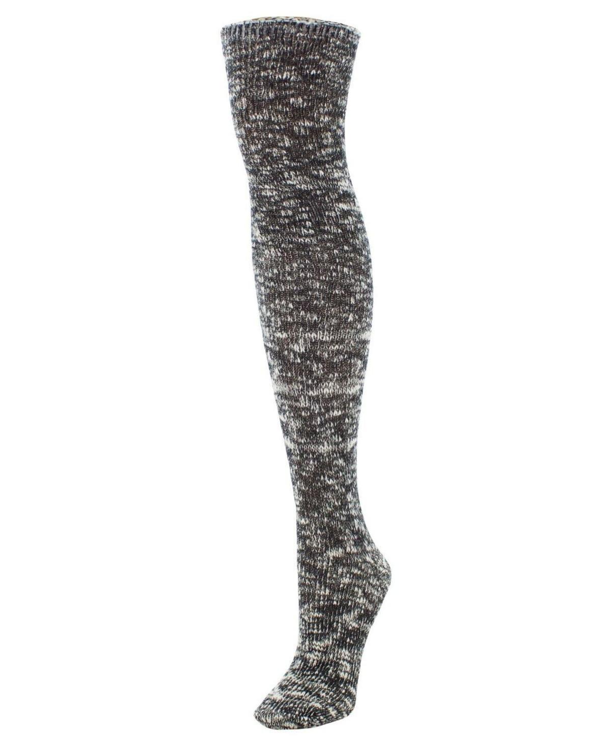 MeMoi Womens Slub Cable Knit Over The Knee Socks Product Image