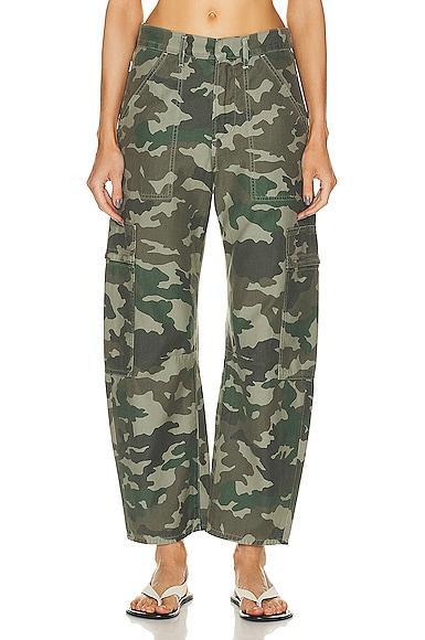 Citizens of Humanity Marcelle Camo Print Low Rise Barrel Cargo Pants Product Image