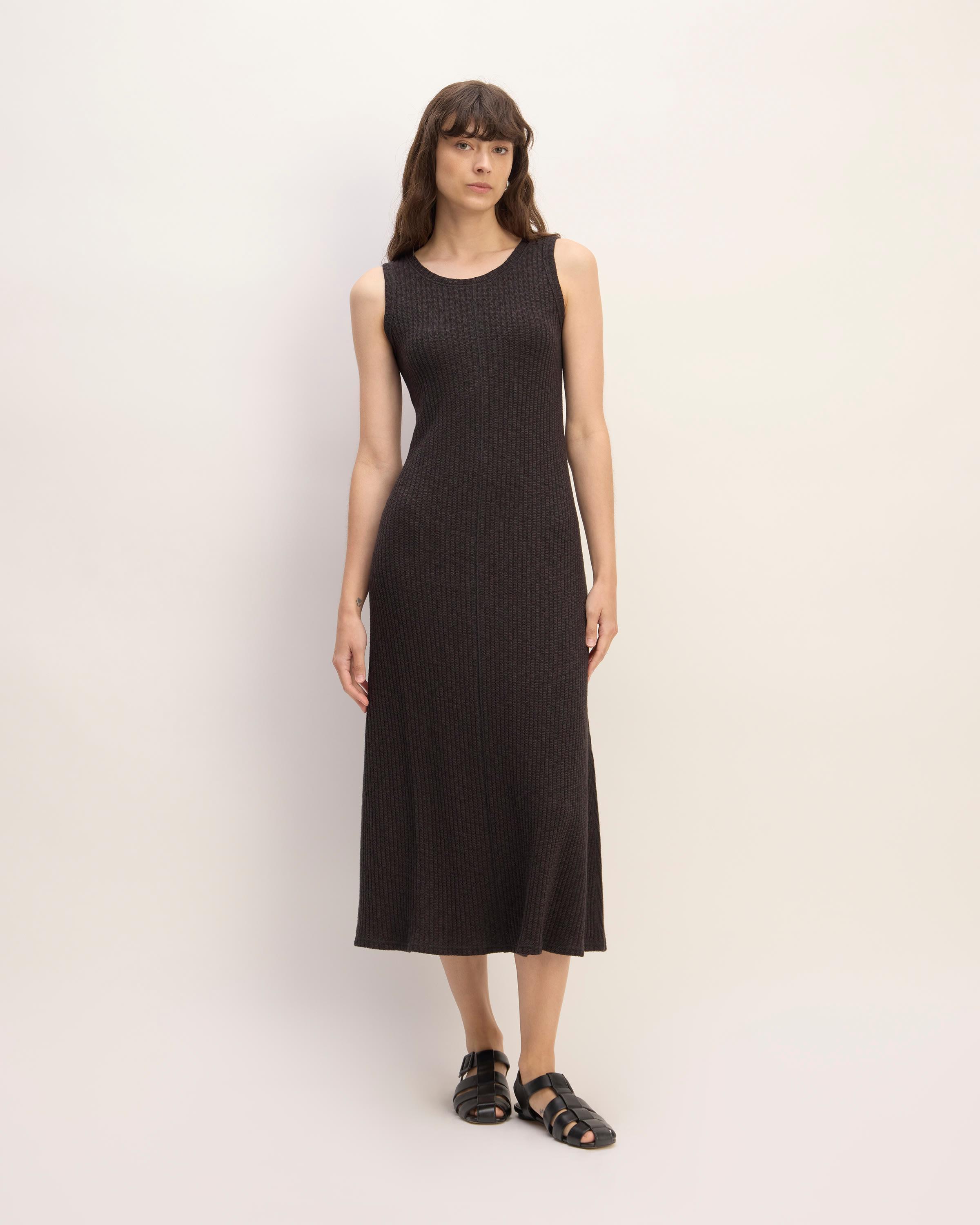 The Rib-Knit A-Line Tank Dress Product Image