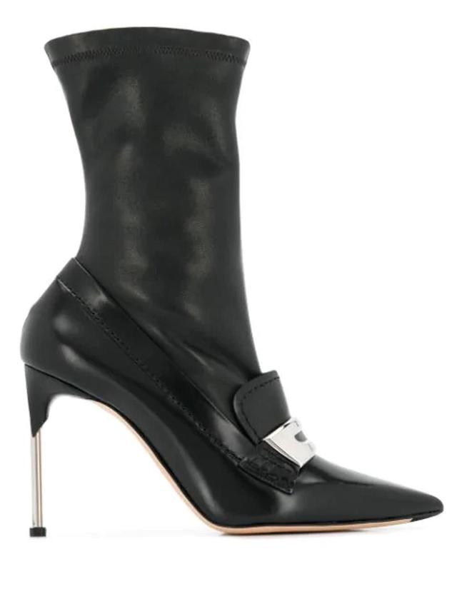 ALEXANDER MCQUEEN Loafer-style Ankle Boots In Black Product Image