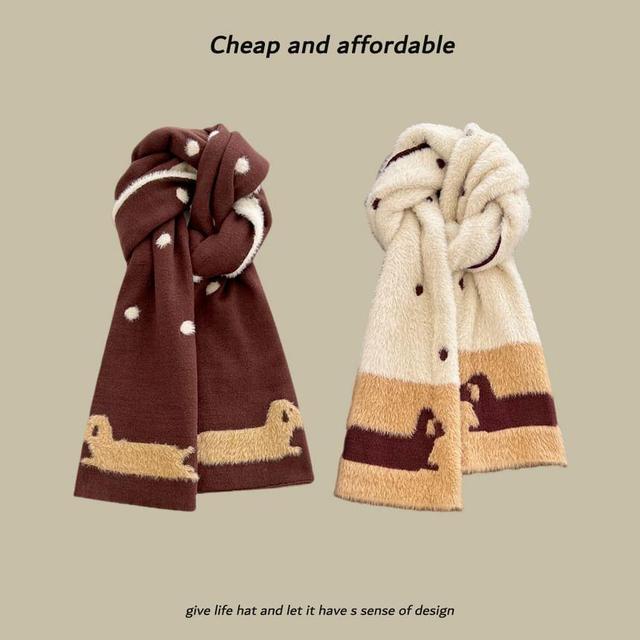 Dog Jacquard Scarf Product Image