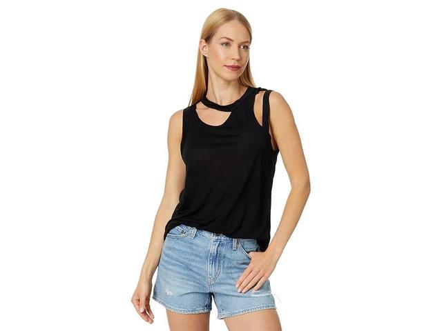 LAmade Slinky Cut Away Sleeveless Tee Women's Clothing Product Image