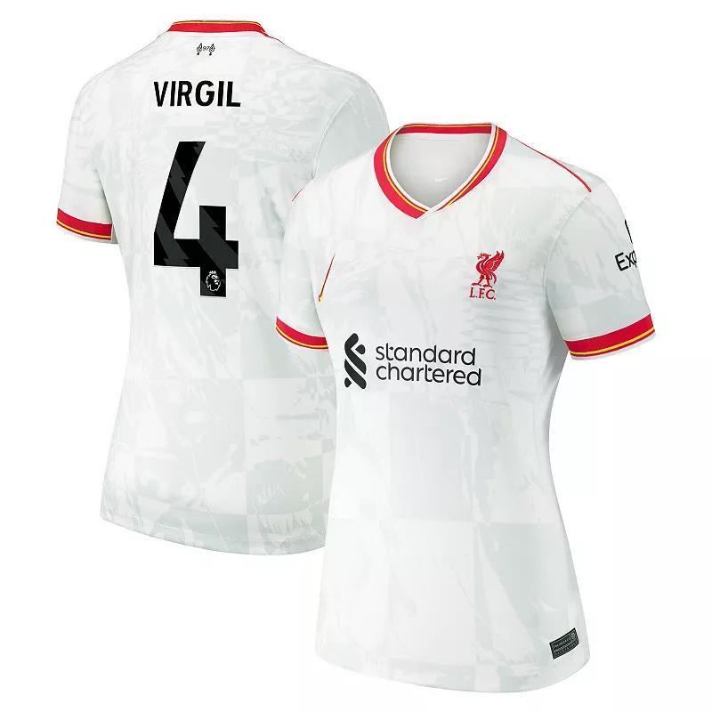 Womens Nike Virgil van Dijk White Liverpool 2024/25 Third Replica Jersey Product Image