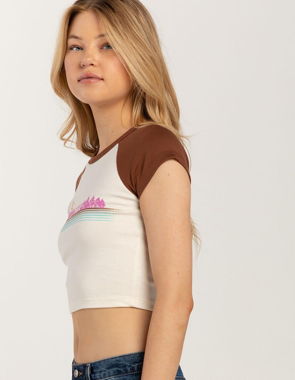 ROXY Forest By Night Womens Raglan Baby Tee Product Image