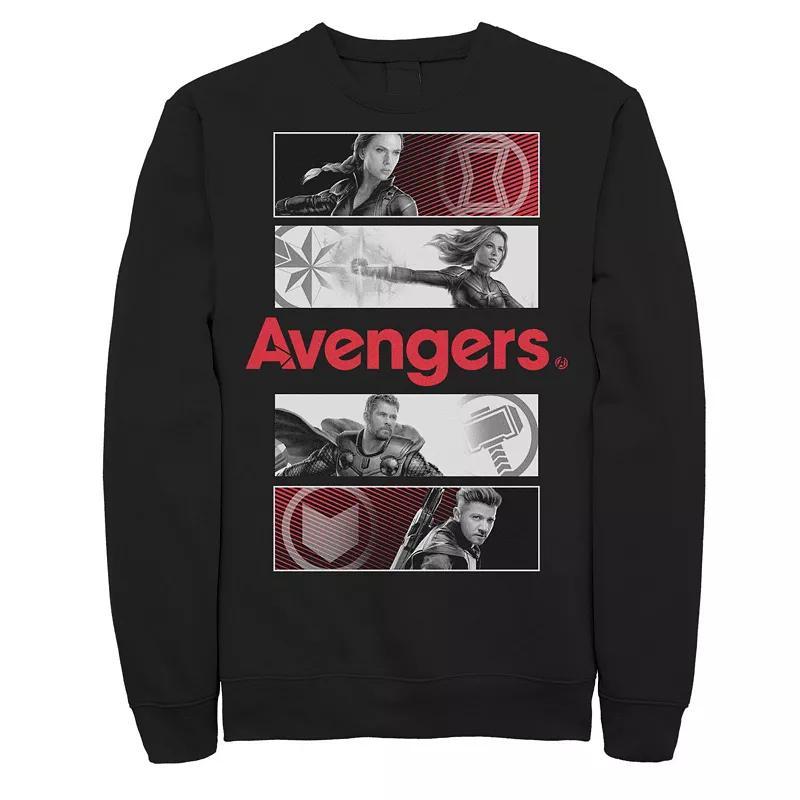 Mens Marvel Avengers Action Panel Portrait Sweatshirt Product Image