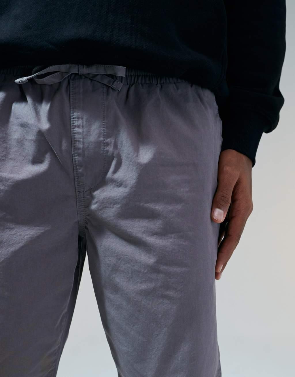 ASOS DESIGN pull on pants in washed gray Product Image