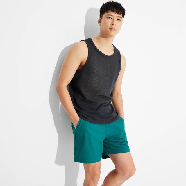 Mens Mesh Crewneck Tank Top - Original Use Black XXL Product Image