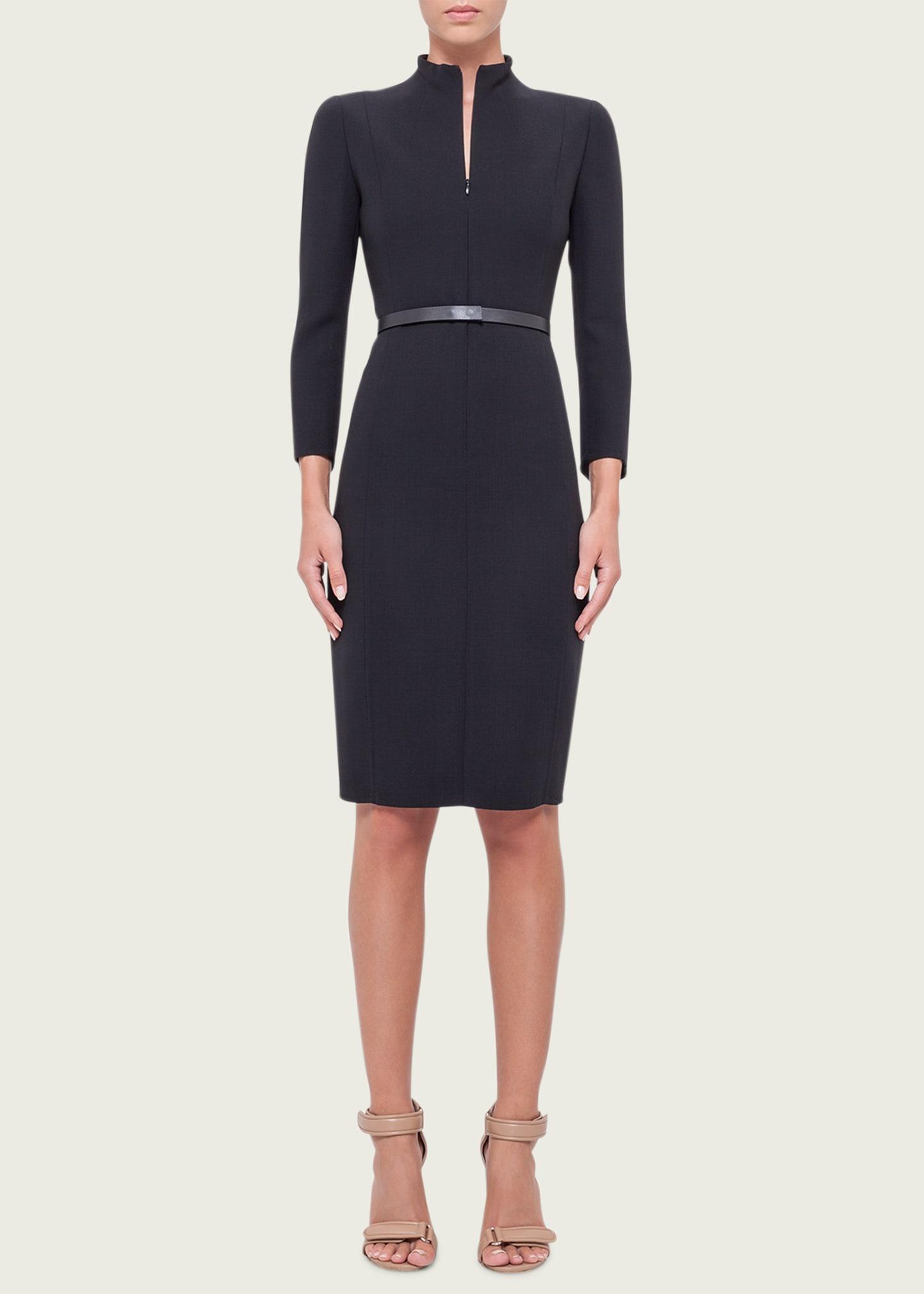 Womens Belted Sheath Dress Product Image