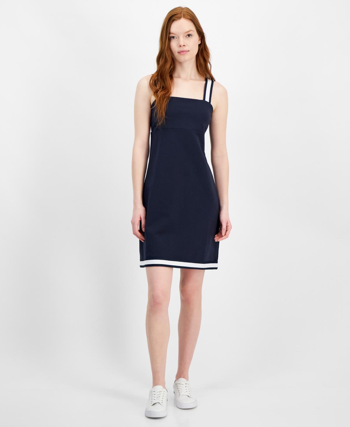 Tommy Hilfiger Womens Striped-Strap French Terry Sneaker Dress Product Image