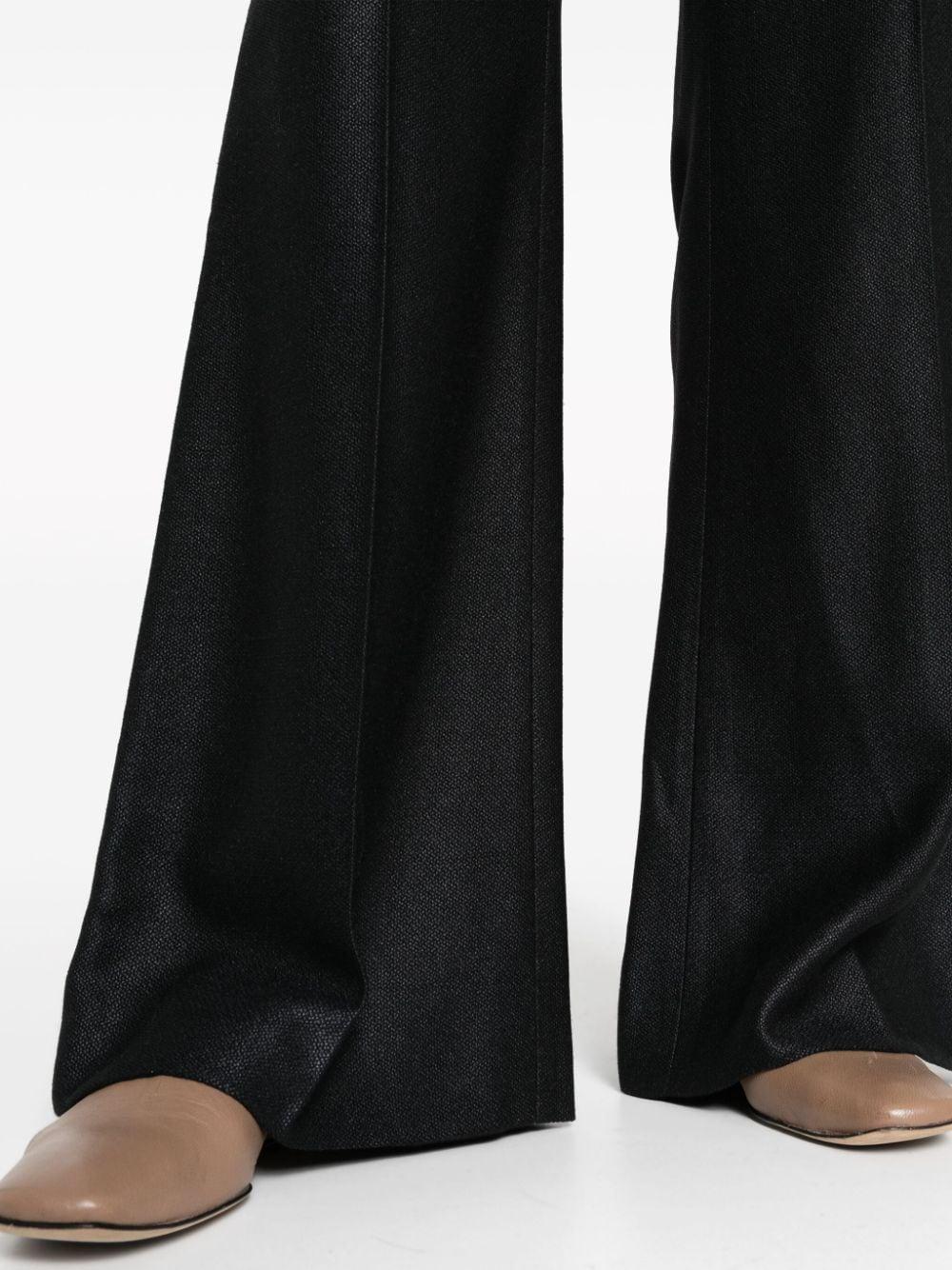 Tailored Flared Trousers In Black Product Image