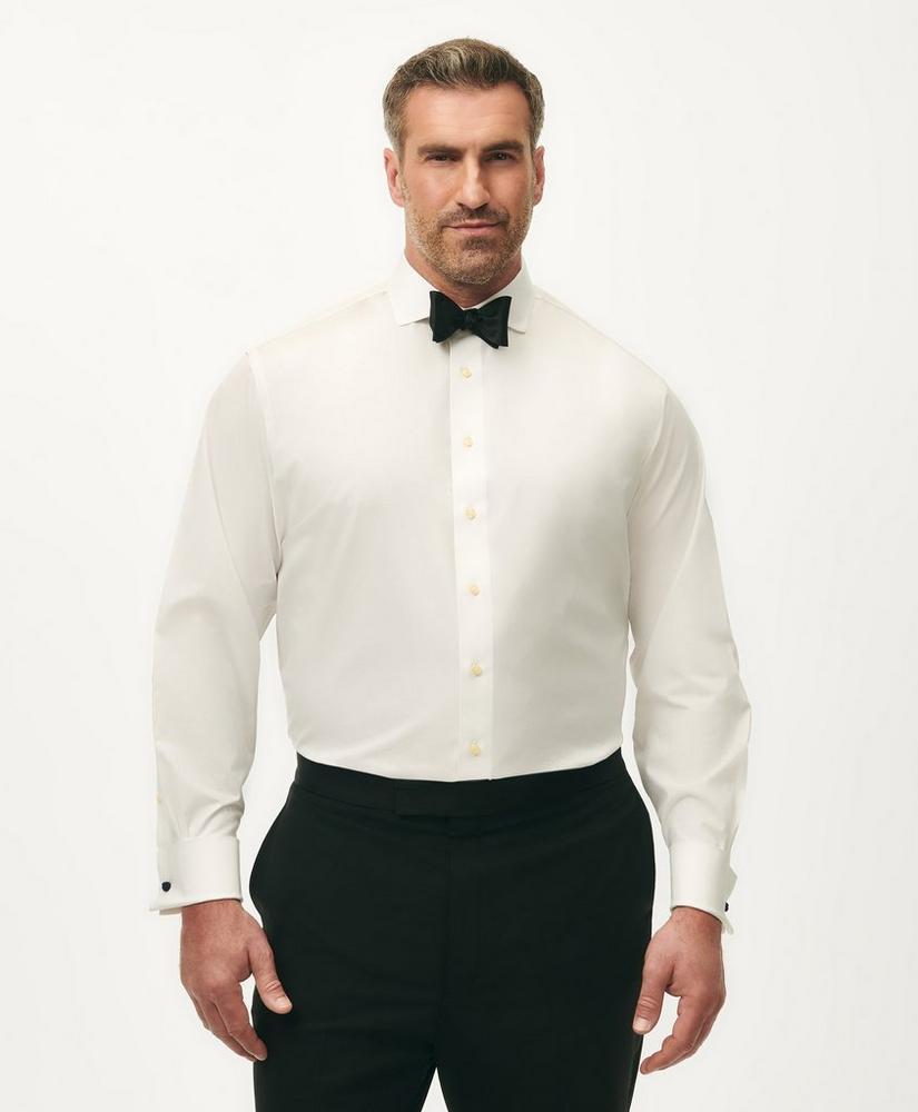 Big & Tall Non-Iron Supima® Cotton Poplin Londoner Collar, Tuxedo Shirt Product Image