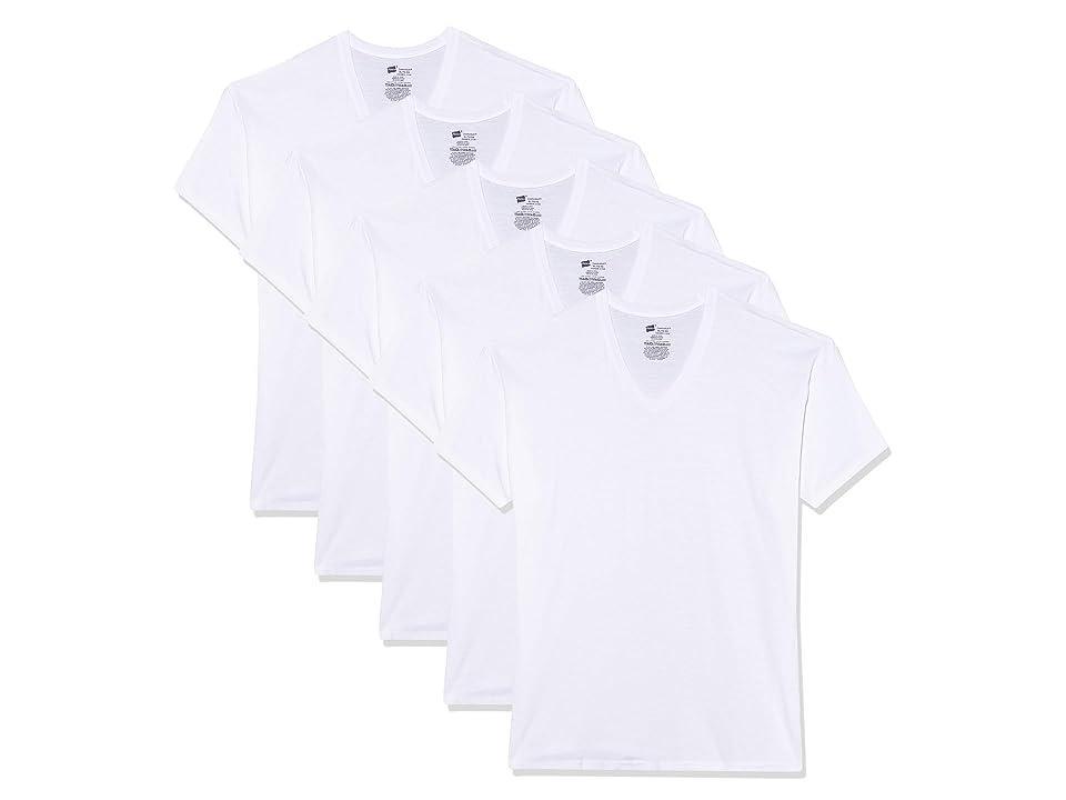 Hanes Ultimate(r) Comfortsoft(r) V-Neck Undershirt 6-Pack Men's Clothing Product Image