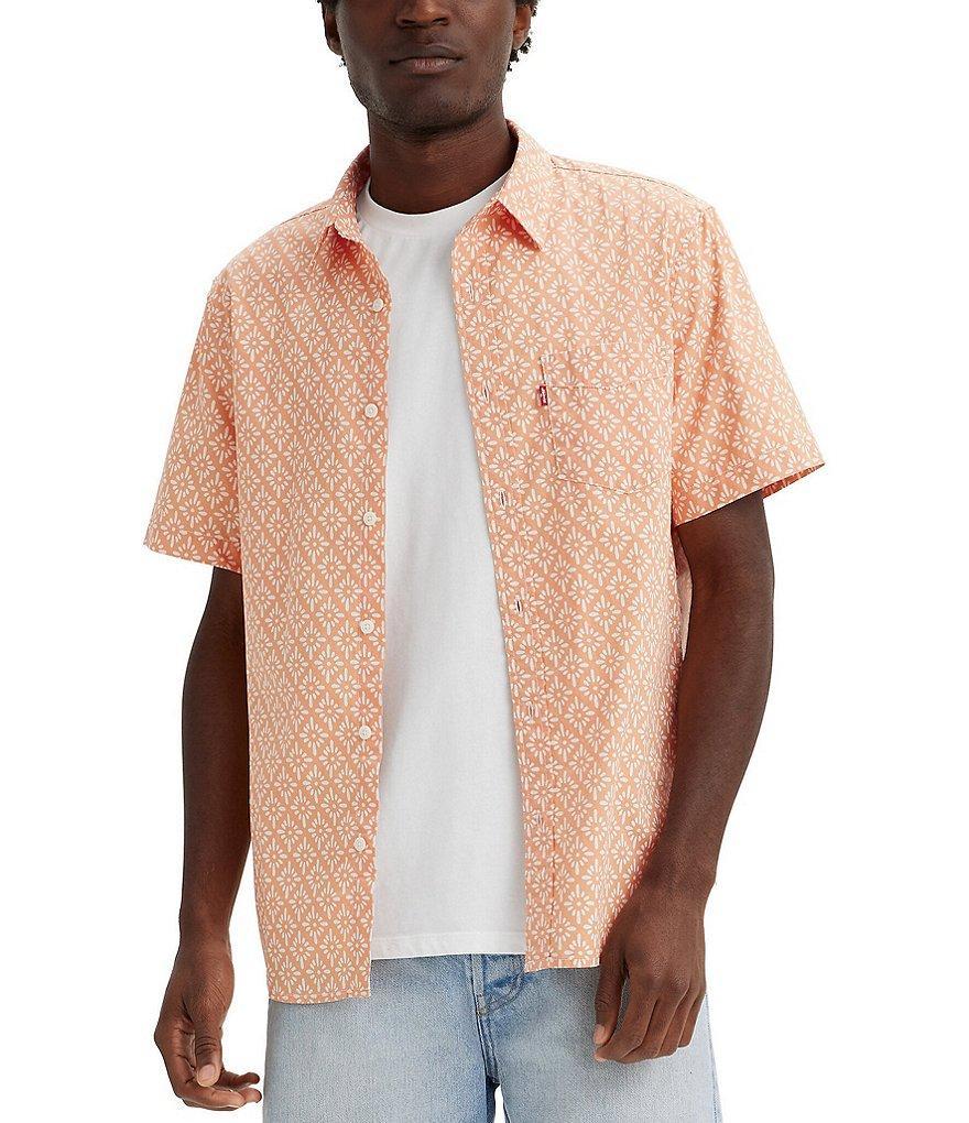 Levi's® Short Sleeve Diamond-Print Woven Shirt Product Image