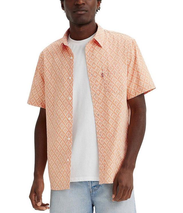 Levi's® Short Sleeve Diamond-Print Woven Shirt Product Image