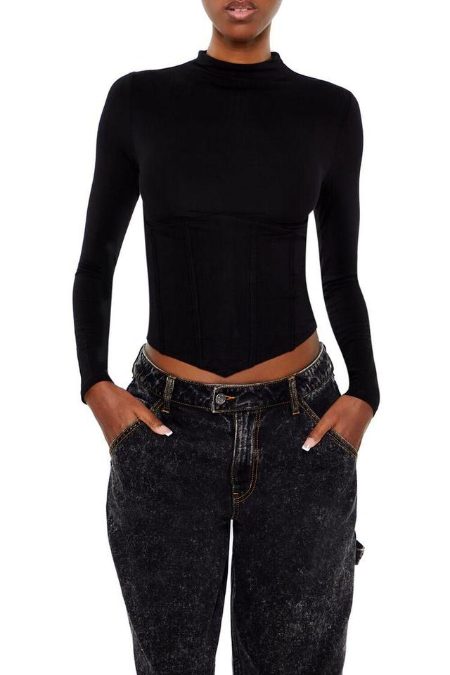 Corset High-Neck Top | Forever 21 Product Image