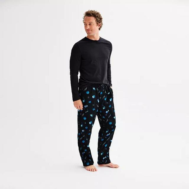 Mens Sonoma Goods For Life Long Sleeve Shirt & Flannel Pants Pajama Set Product Image