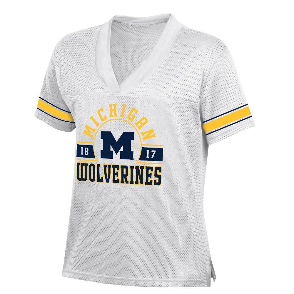 NCAA Michigan Wolverines Womens White Jersey Product Image