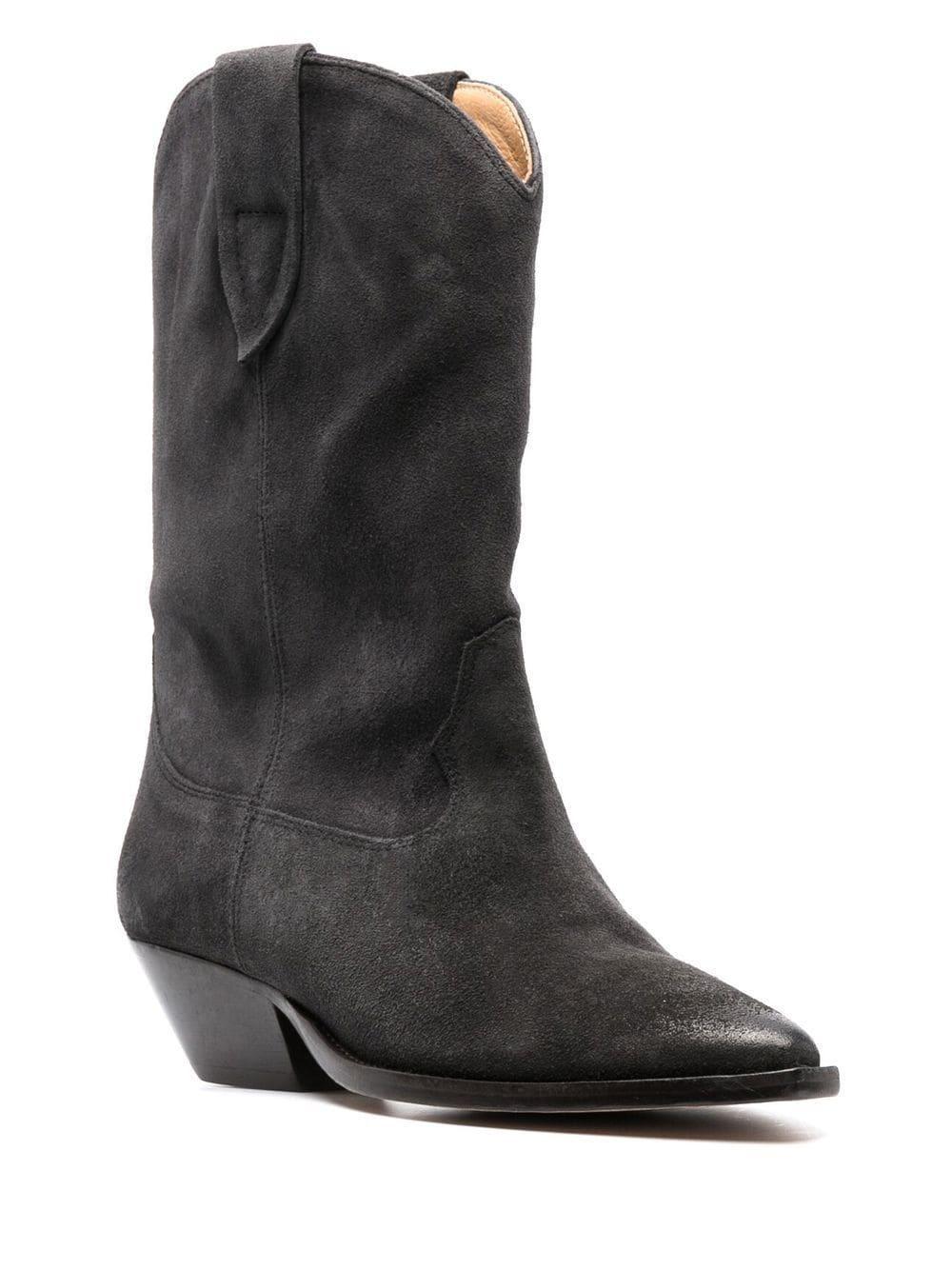 ISABEL MARANT Heeled 65mm Suede Boots In Grey Product Image