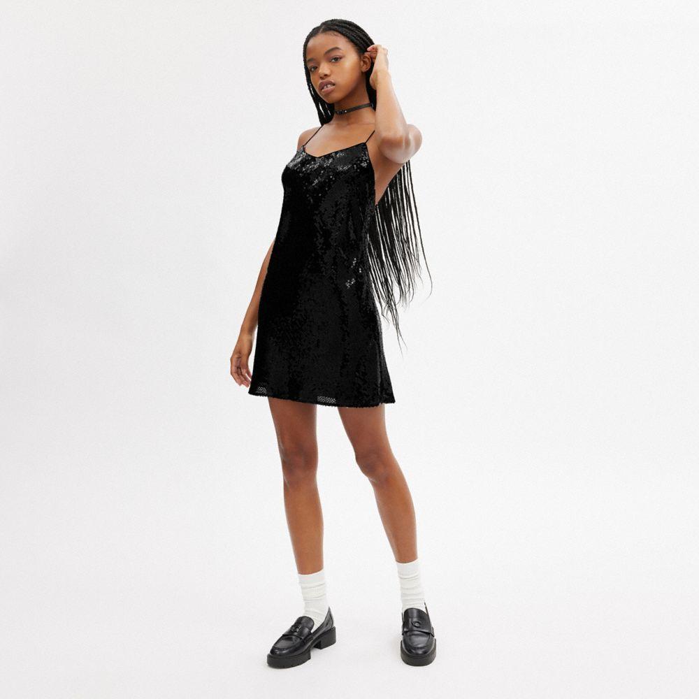 Sequin Short Cami Dress Product Image