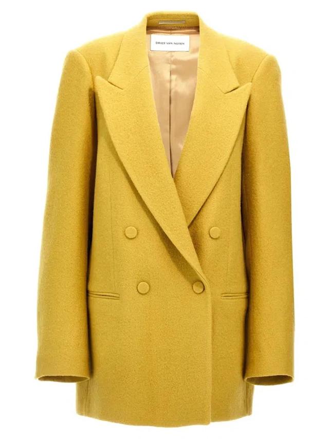 DRIES VAN NOTEN Blink Blazer And Suits In Yellow Product Image