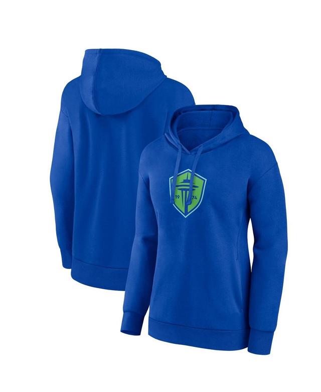 Womens Fanatics Branded Seattle Sounders FC Primary Logo Pullover Hoodie Product Image