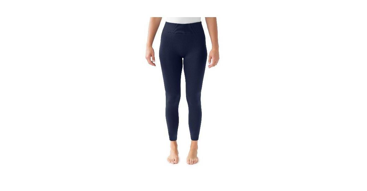 Womens MUK LUKS Unlined Jersey Leggings Blue Product Image