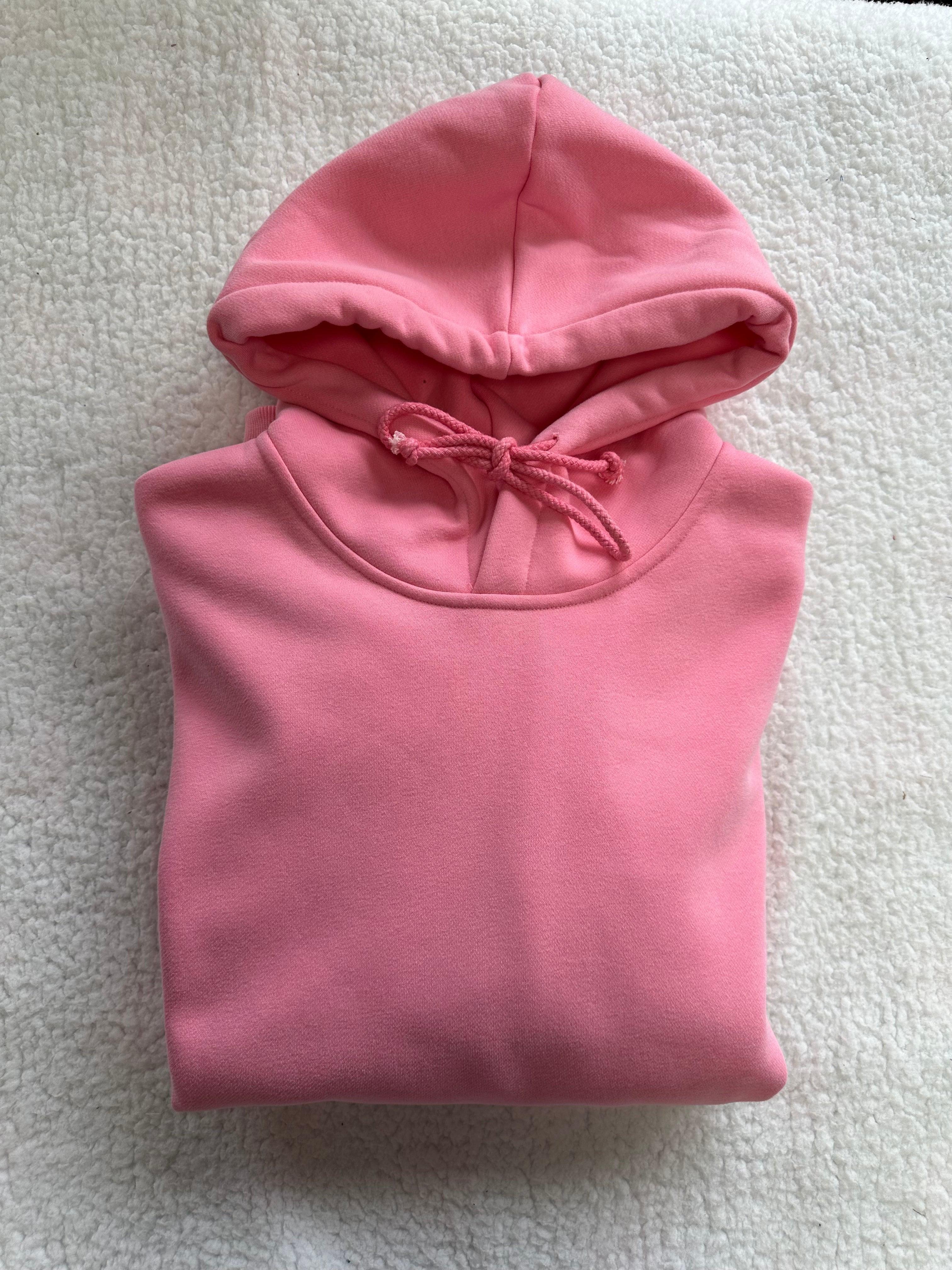 Rose Pink Basic Blank Hoodie Product Image