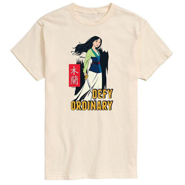 Disneys Mulan Big & Tall Defy Ordinary Graphic Tee, Mens Product Image