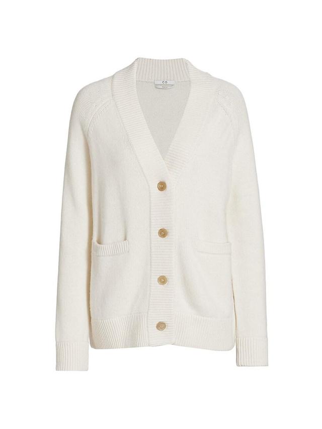 Womens Oversized Wool & Cashmere Cardigan Product Image