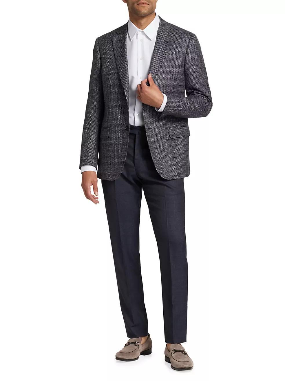 Wool Slim Trousers Product Image