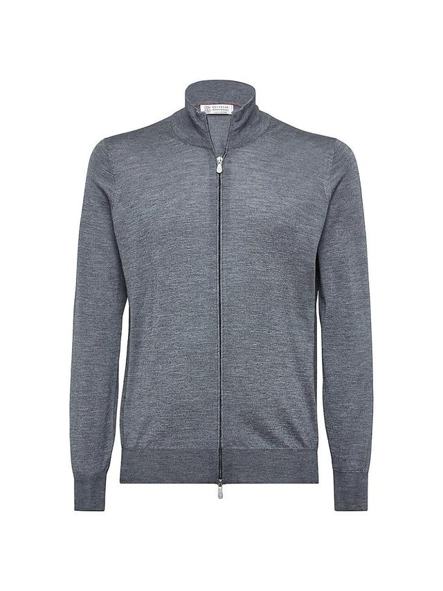 Mens Lightweight Cardigan With Zipper Product Image