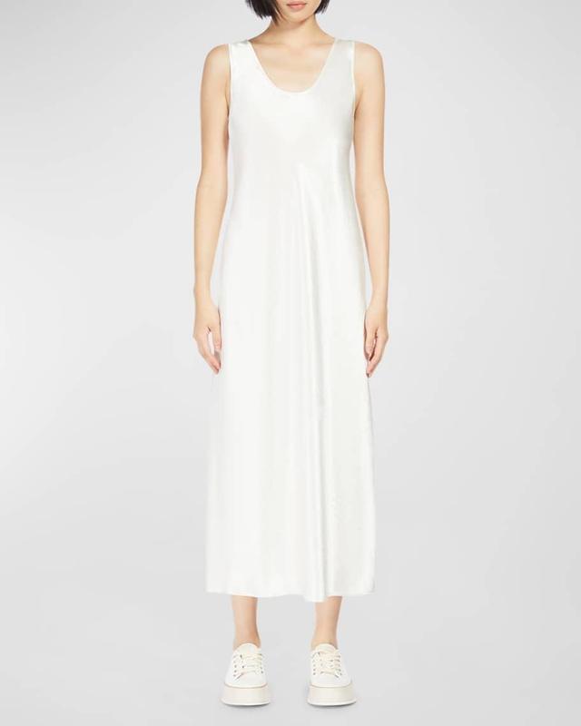 Talete Sleeveless Satin Midi Dress Product Image