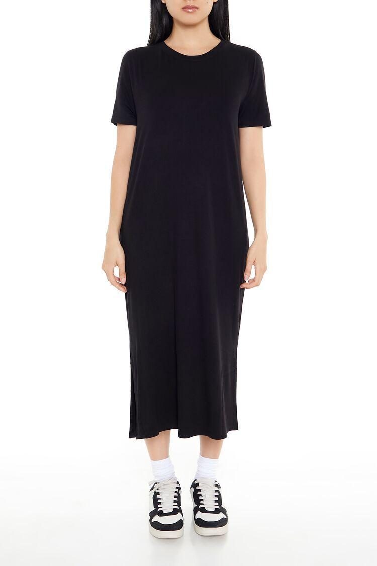 T-Shirt Midi Slit Dress | Forever 21 Product Image