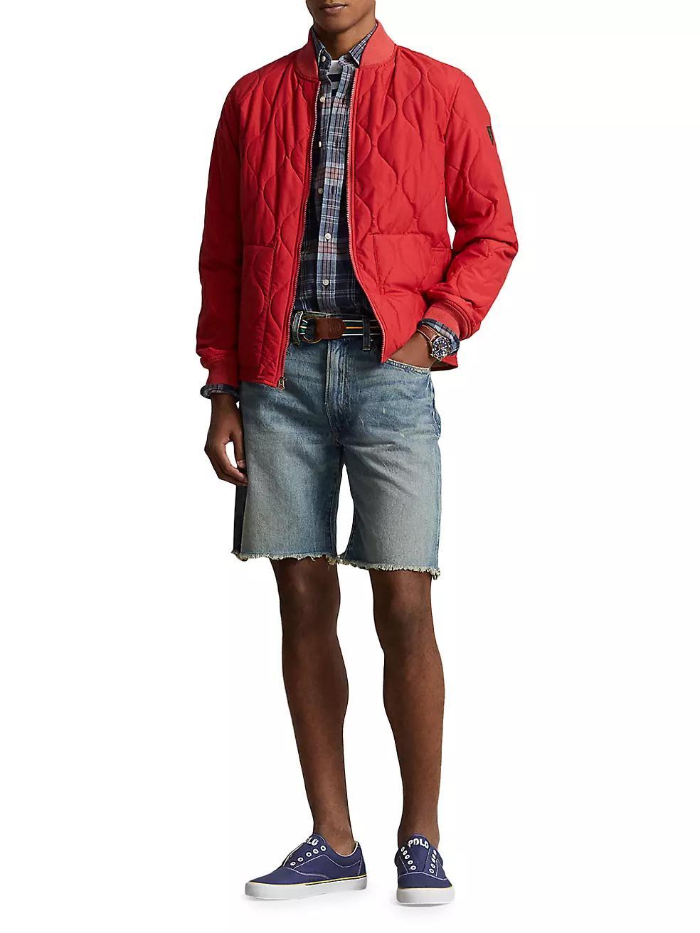 Rigid Five-Pocket Denim Shorts Product Image