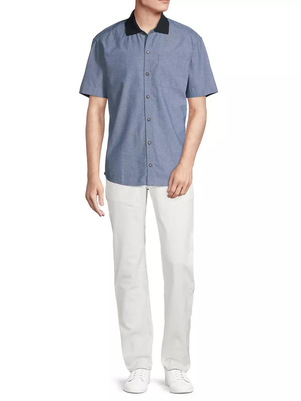 Modern Cotton Short-Sleeve Shirt Product Image