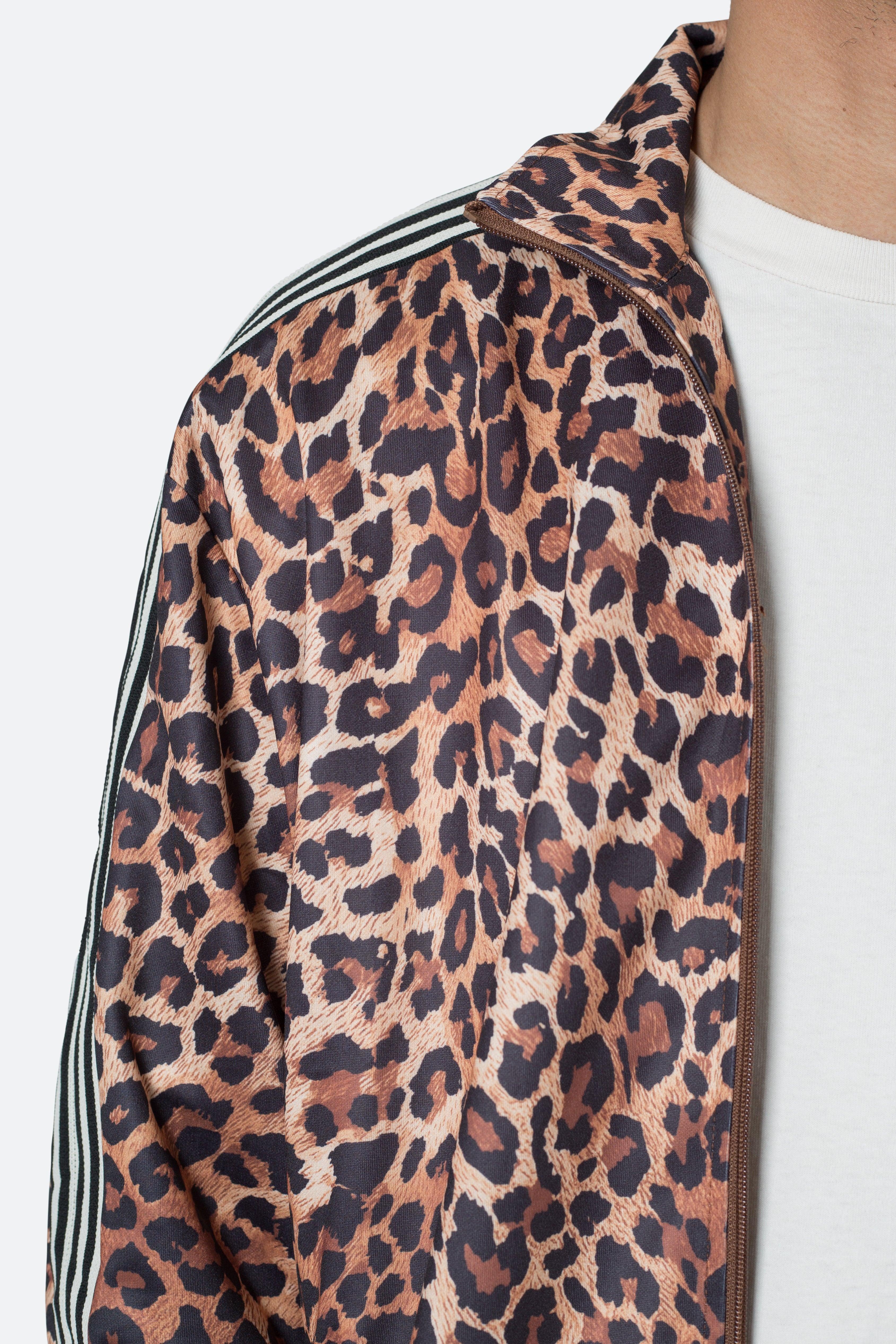 Leopard Track Jacket - Leopard Print Product Image