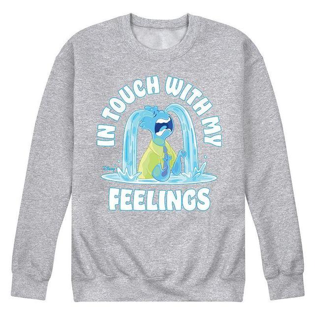 Disneys Elemental Mens Feelings Fleece Sweatshirt Med Grey Product Image