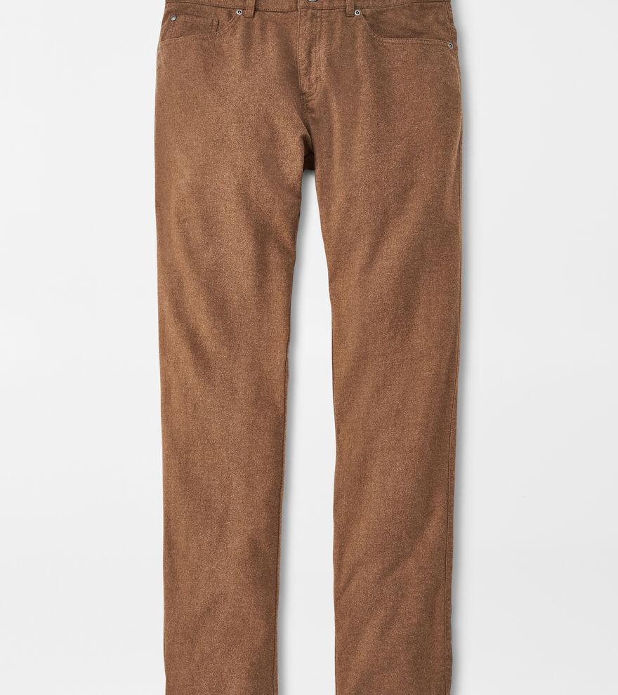 Peter Millar Mens Cotton Flannel Five-Pocket Pant | Color: Scotch | Size: 30 Product Image