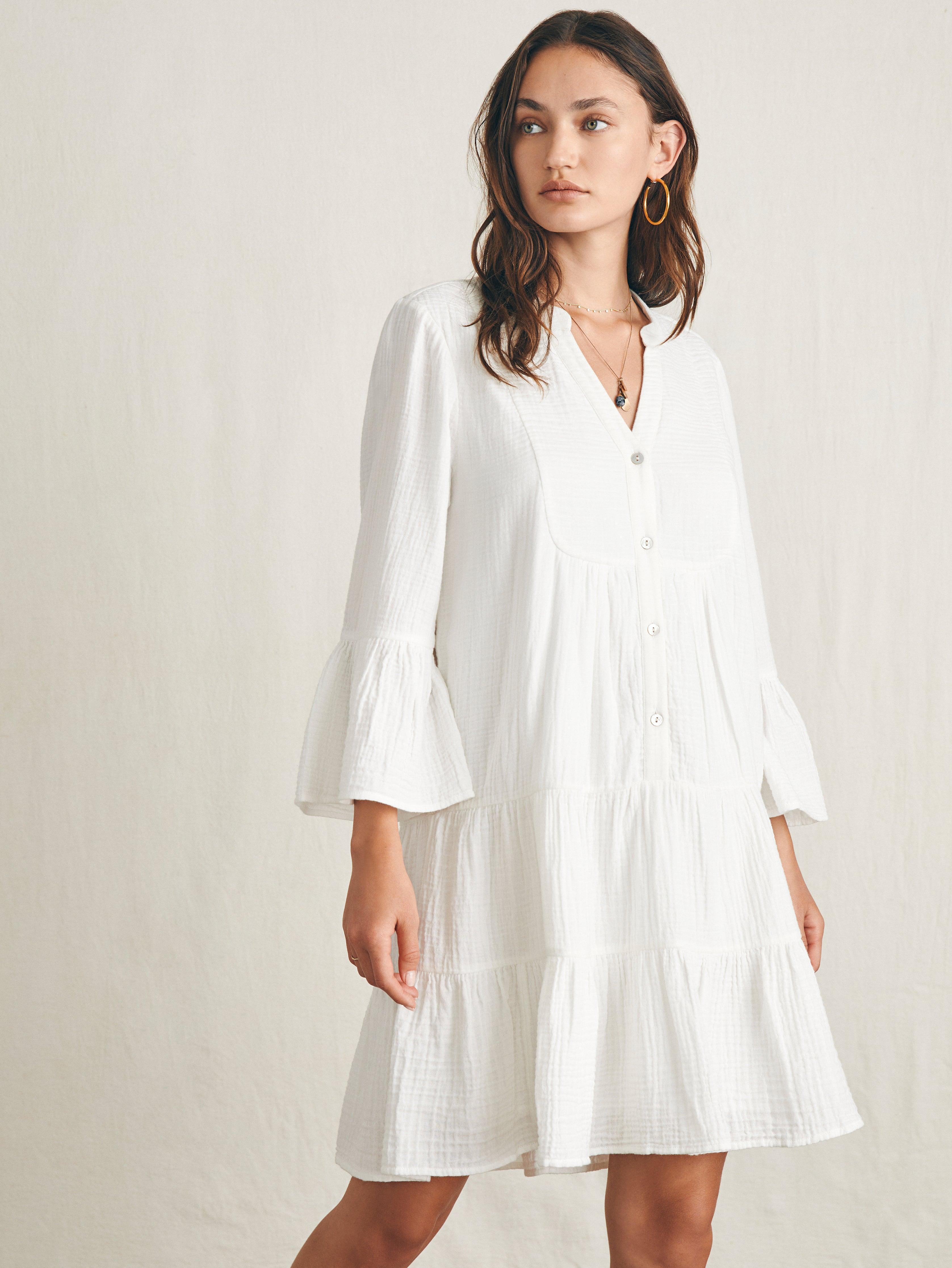 Dream Cotton Gauze Kasey Dress - White Female Product Image